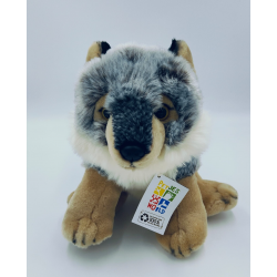 Petjes Cubsy Grey Wolf Sitting 23cm