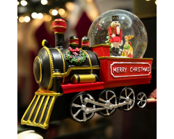 Steam Train Snow Globe