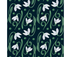 Snowdrop Pattern Notelets