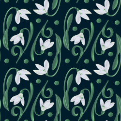 Snowdrop Pattern Notelets