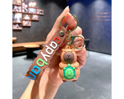 Capybara Keyring Turtle