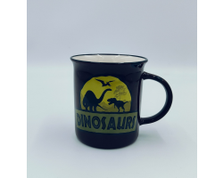 Petjes Mug Dinosaurs Brown