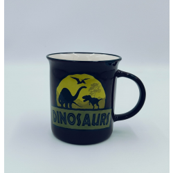 Petjes Mug Dinosaurs Brown