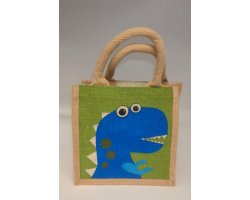 Dinosaur Jute Bag 21x21x14cm