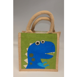 Dinosaur Jute Bag 21x21x14cm
