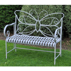 SALE! Metal Butterfly Bench