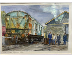 Original Watercolour MSN Engine Shed