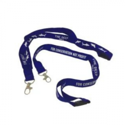 The Deep eco bamboo lanyard
