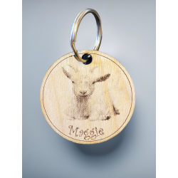 Adoption Goat Keychain