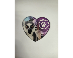 WWP Heart Magnet - Lemur