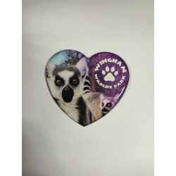 WWP Heart Magnet - Lemur