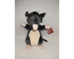 Ron Grey Plush Rat