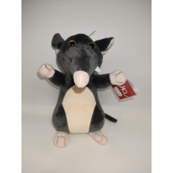 Ron Grey Plush Rat