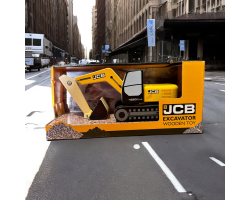 JCB Excavator Wooden Toy in Open Box