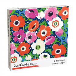 Sarah Campbell Floral Textile Designs Notecard Set