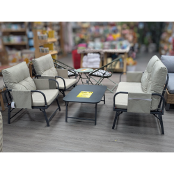 Garden Furniture Coffee Set with two chairs a sofa and a table