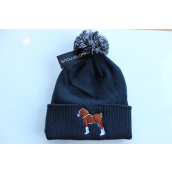 Cotebrook Embroidered Beanie Hat Navy