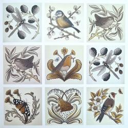 Flora Jamieson Stained Glass Greeting Card