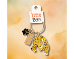 DZS Leopard Metal Keyring