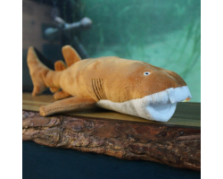 Medium sized brown nurse shark softy toy pl