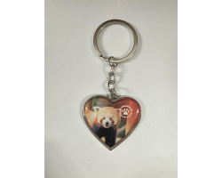 WWP Heart Keyring - Red Panda