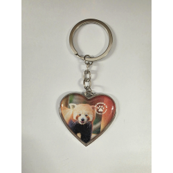 WWP Heart Keyring - Red Panda