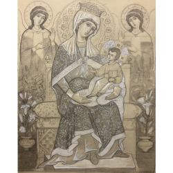 Cartoon for the Icon of the Maesta