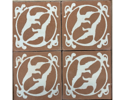 Encaustic tiles (Flying Cranes) by Summer Alireza