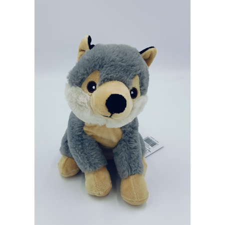 Petjes Ecombacks Grey Wolf Sitting 20cm