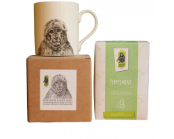 Bespoke Monkey China Mug & Peppermint Tea