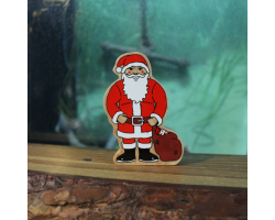 Wooden Father Christmas figure