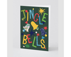 Jingle Bells Embossed Christmas Card