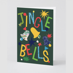 Jingle Bells Embossed Christmas Card