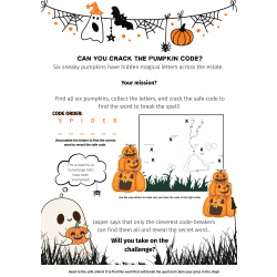 Children's Pumpkin Trail (included in children's activity bags 18th - 2nd Nov)