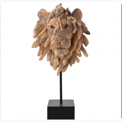 Resin Driftwood Lion Head