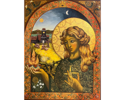 Saint Bridget (print) A4 by Sue Mansfield