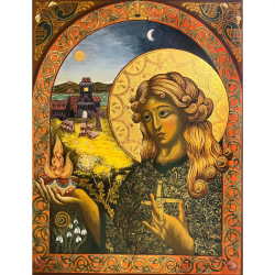 Saint Bridget (print) A4 by Sue Mansfield
