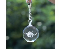 3D Crystal Keychain - Octopus