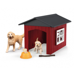 Schleich Kennel With Golden Retrievers