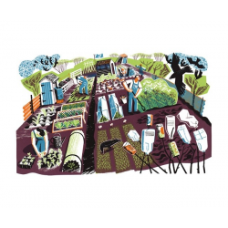 May Day Allotment greetings card