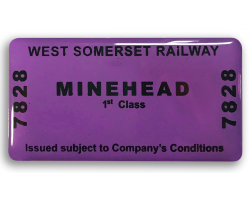 WSR Minehead Ticket Fridge Magnet