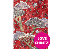 Chintz Postcard Morning Gown detail