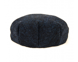 Harris Tweed Flat Cap Navy