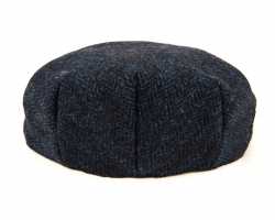 Harris Tweed Flat Cap Navy