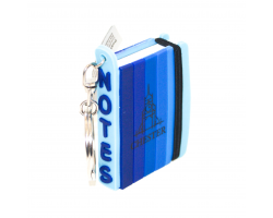 Chester Mini Notepad Keyring - Blue