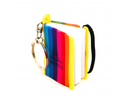 Chester Mini Notepad Keyring - Rainbow