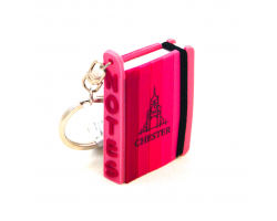 Chester Mini Notepad Keyring - Pink