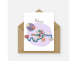 London palaces greetings card