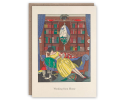 Working from Home greetings card