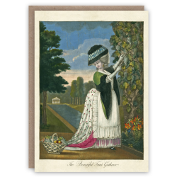Beautiful Fruit Gatherer greetings card